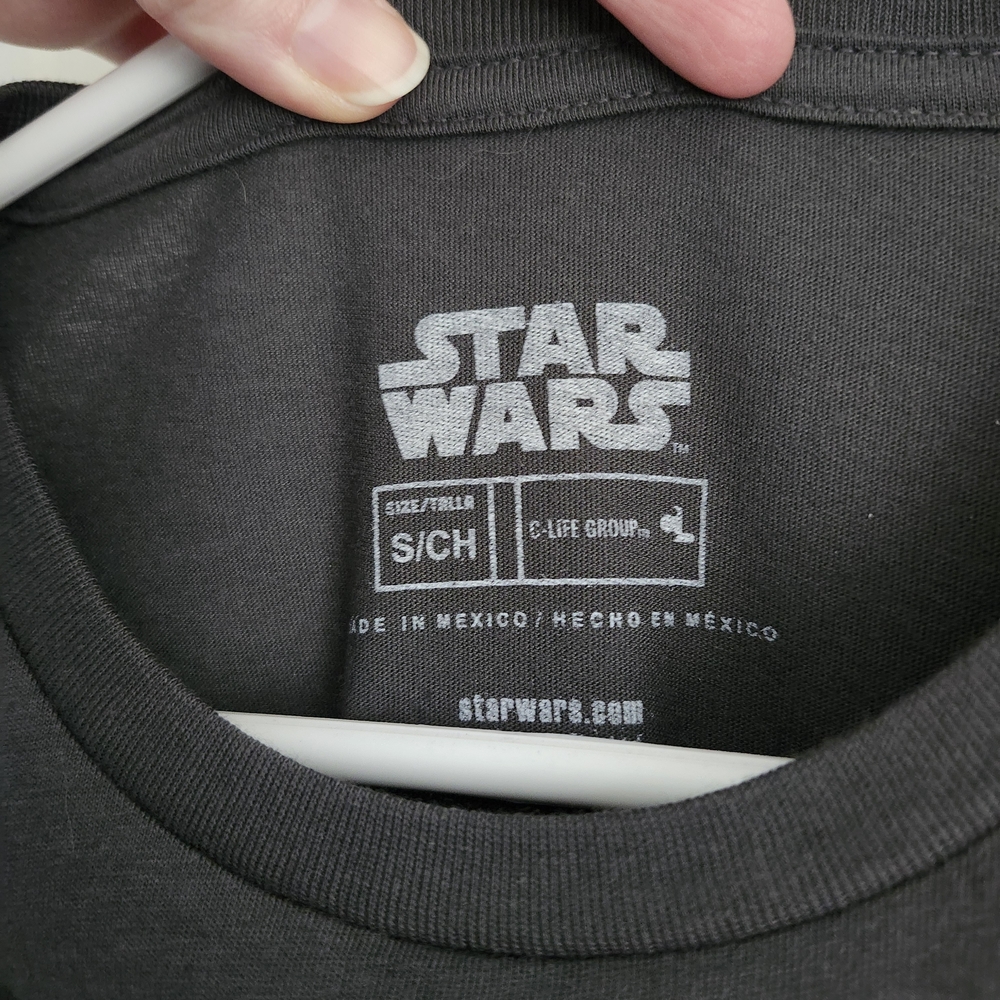 Star Wars Men's Black Graphic X-Wing and Death Star Tee - Picture 3 of 3